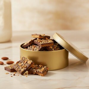Almond toffee crunch gift tin